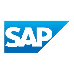 Logo de SAP, un leader mondial dans le développement de logiciels de gestion d'entreprise, offrant des solutions de planification des ressources d'entreprise (ERP) qui centralisent la gestion des données et améliorent les processus métier, permettant aux organisations de gérer efficacement leurs opérations à travers divers modules intégrés, tels que la finance, les ressources humaines, et la gestion de la chaîne d'approvisionnement.